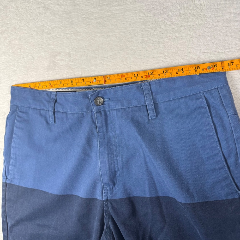 Volcom Vmonty Block Shorts Mens 32 Blue‎ Excellent Colorblock Chino A0931450 - Picture 3 of 10